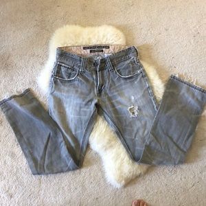 Distressed Levi jeans